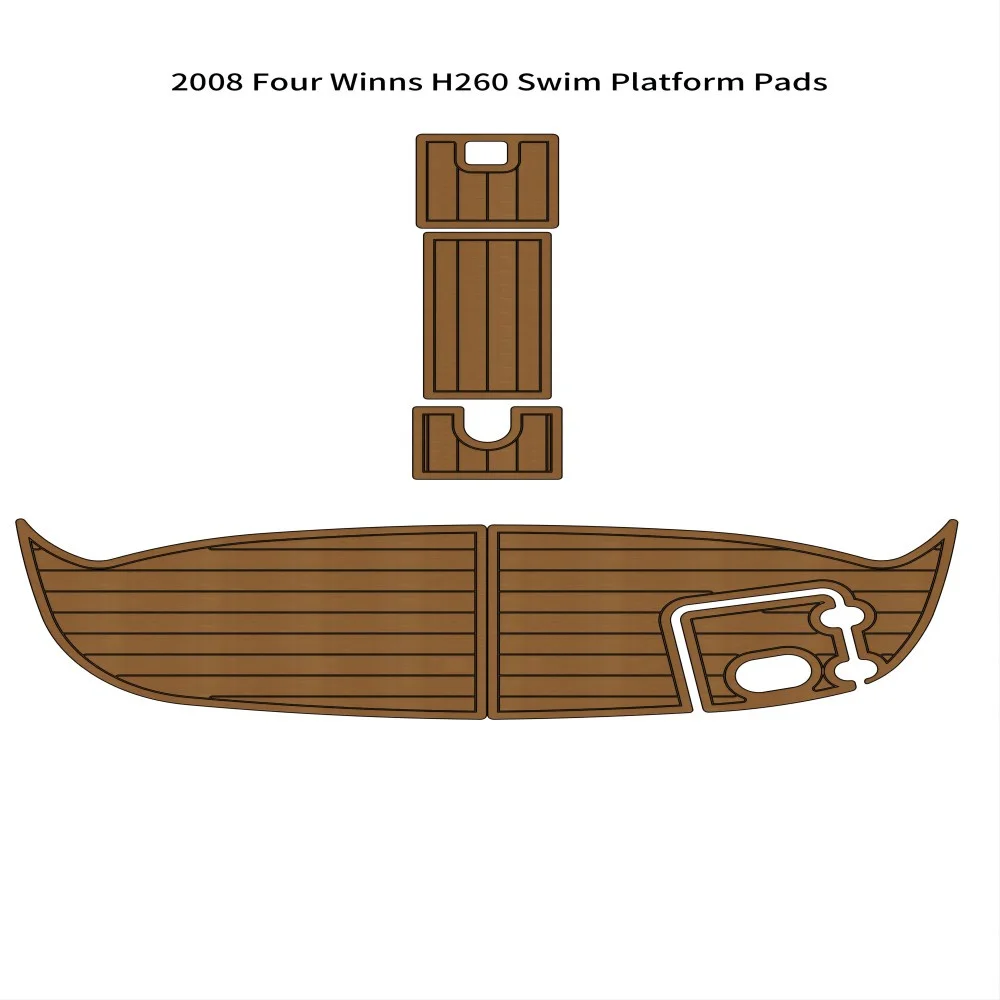 

2008 Four Winns H260 Swim Platform Boat EVA Foam Faux Teak Deck Floor Pad Mat