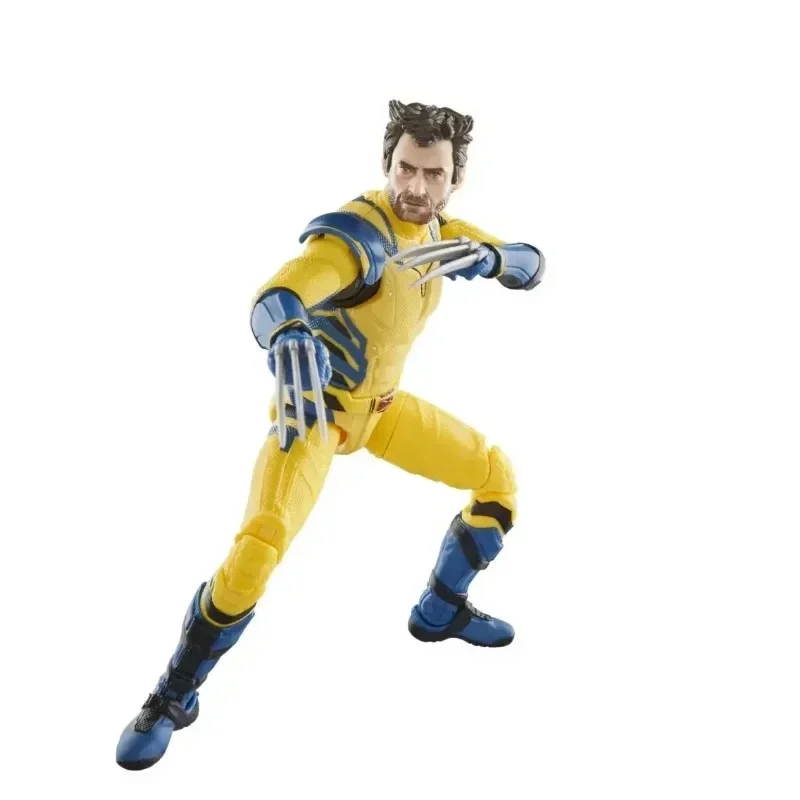 مارفل ليجيندز X-Men ملابس المعركة الصفراء ولفيرين فيلم ديدبول X-Men ولفيرين نموذج دمية عمل الشكل لعبة عيد ميلاد هدية