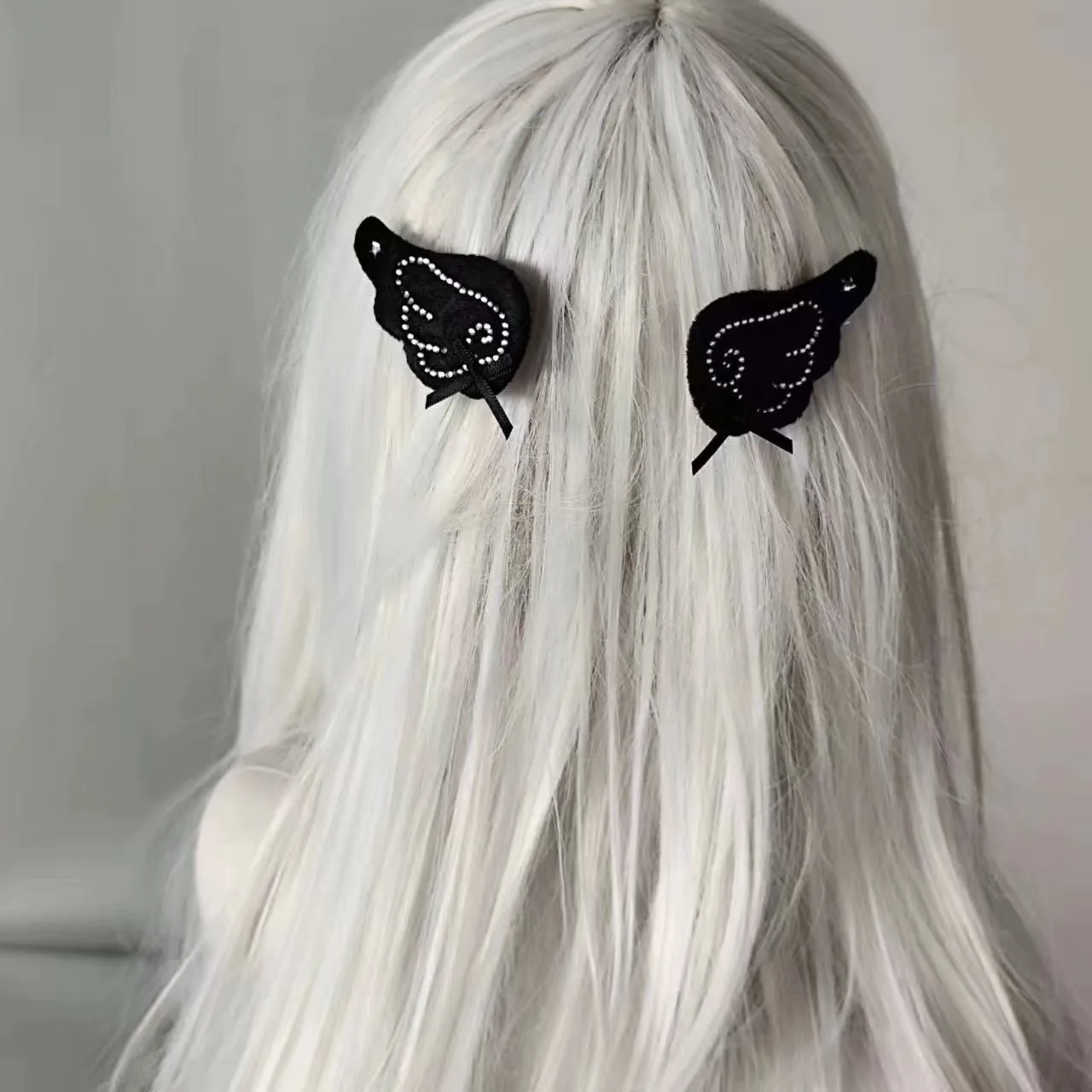 2 pièces ailes d'ange Super mignon aile d'ange en peluche épingle à cheveux fille pince à cheveux accessoires Lolita coiffure chapeaux accessoires