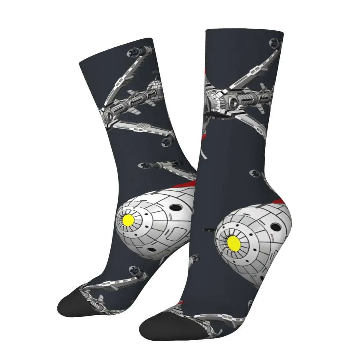 Hip Hop Vintage Comet Crazy Men's Socks Unisex Captain Future Street Style Pattern Printed Novelty Crew Sock official-website