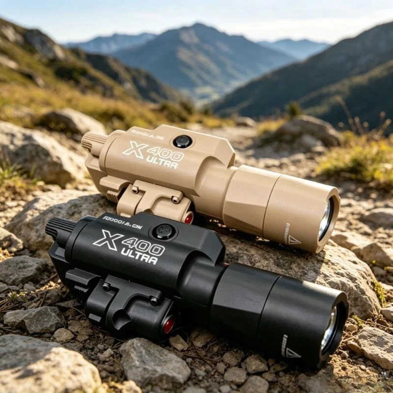 X800M 2 in 1 Laser Flashlight LED Combo Rail Mount Fits 20mm Picatinny Tactical Outdoor Toy