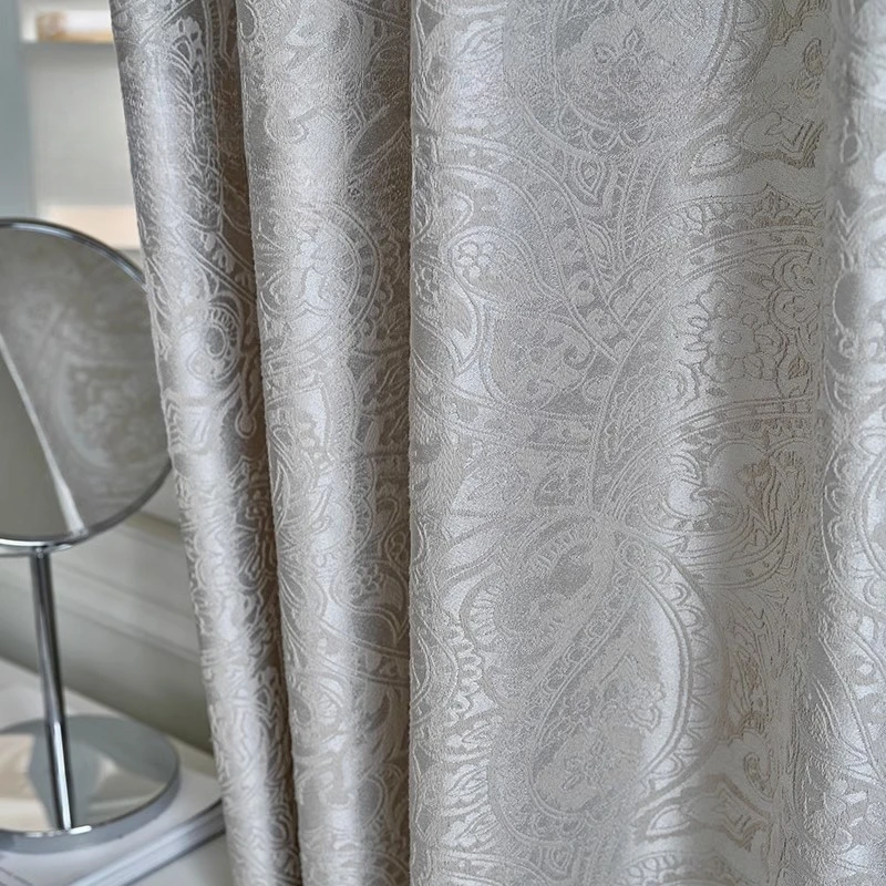 Luxury Luxury Villa French Style Chenille Jacquard Yarn Weaving Curtains Elegant and Calm High Quality Series Blackout Curtains