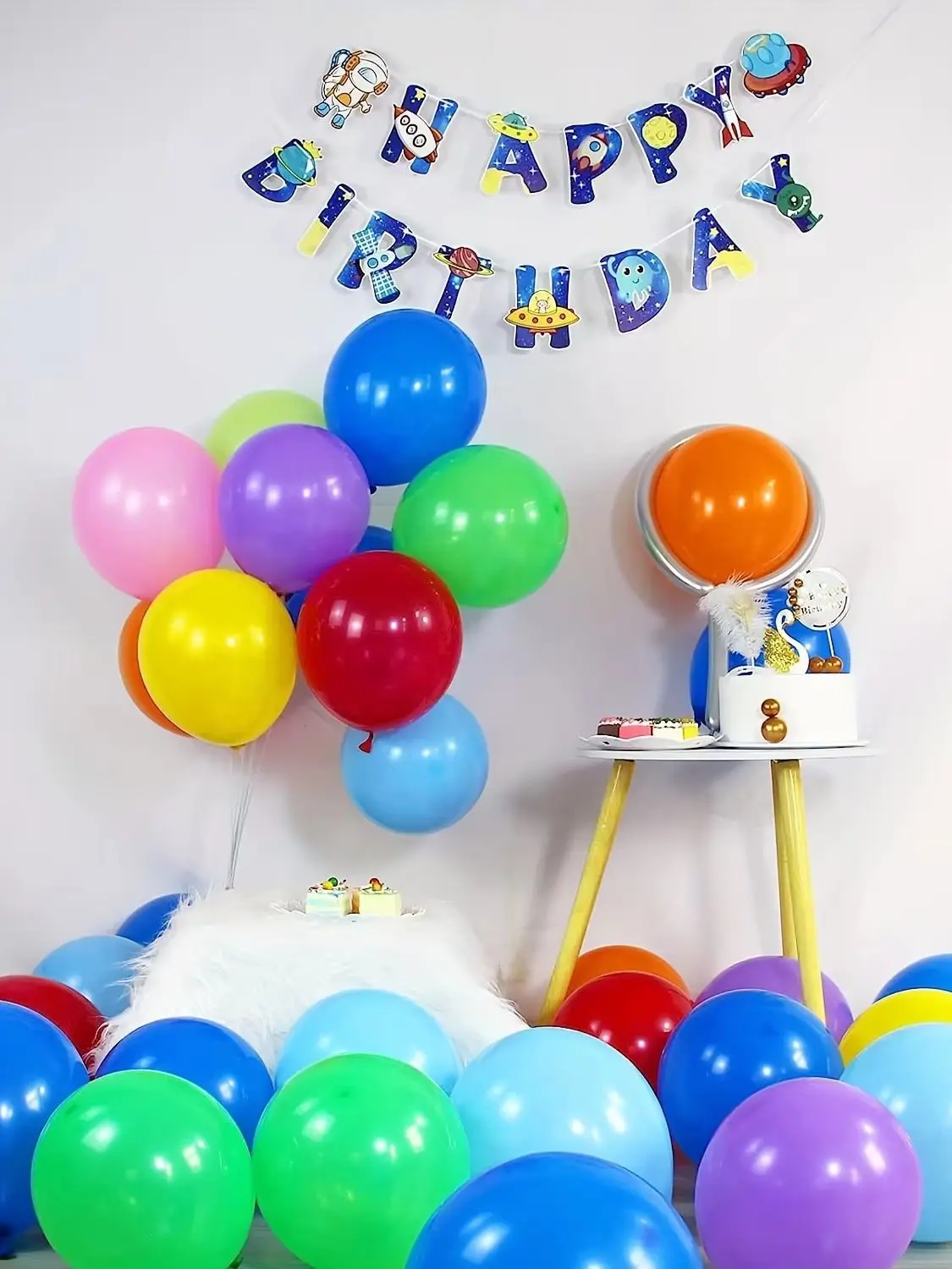 50 Stück Sortierte Regenbogen 10-Zoll Latexballons für Geburtstage, Babypartys, Hochzeiten, Jubiläen, Partydekorationen und Urlaub – Detail 1