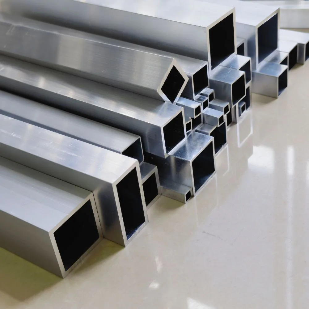 Tubo cuadrado de aleación de aluminio 30x30x2x590mm 25x25x2x590mm 20x20x2x590mm 20x20x2x460mm perfil cuadrado DIY