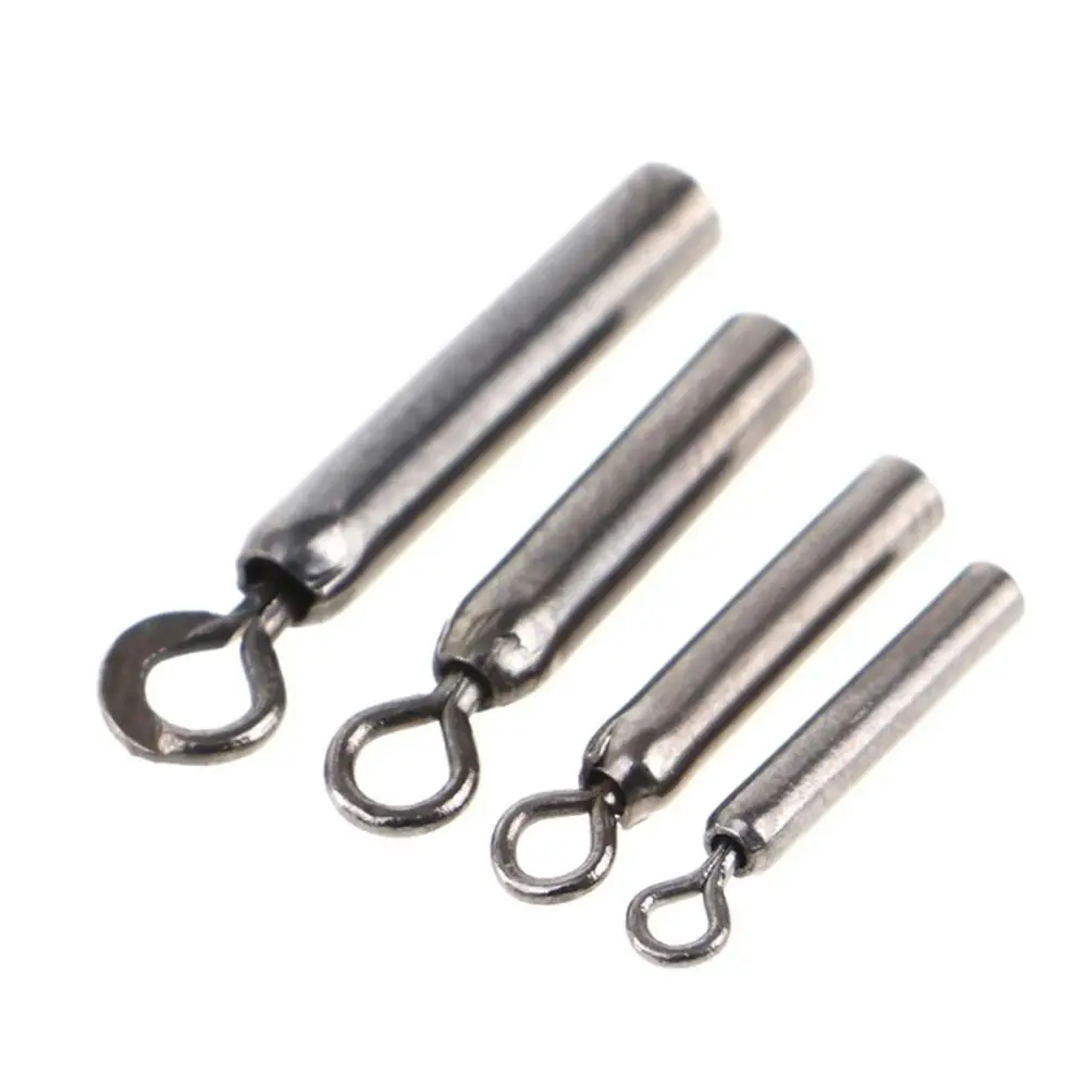 

10pcs 360 Degree Straight Floats Connector Straight Type Swivel Fishing Floats Holders Not Easily Corroded Stainless Steel
