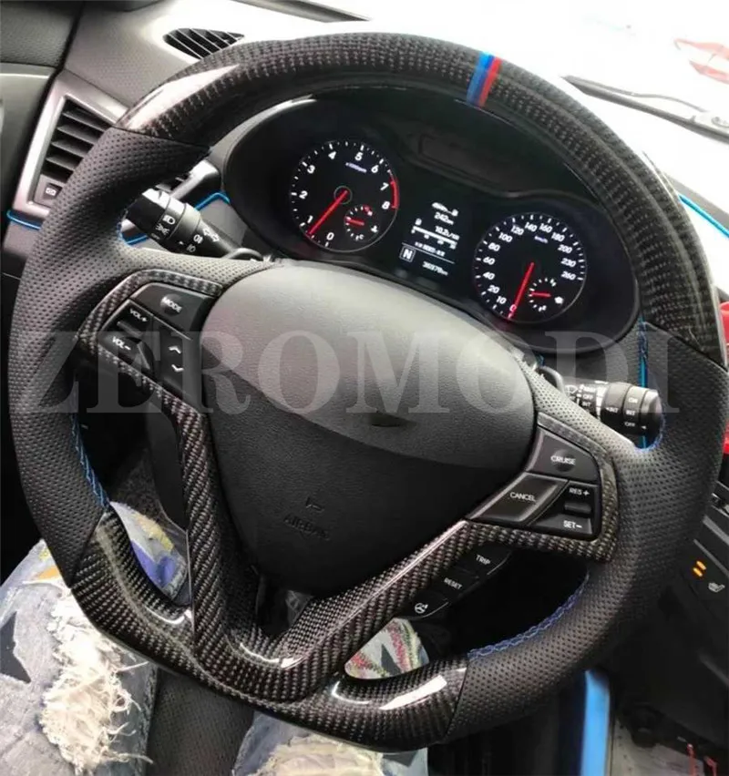 Carbon Fiber Steering Wheel Customized For Hyundai Veloster 2011 2013 2012 2014 2015 2016 2017 2018