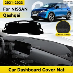 Dashboard Cover Mat Protective Pad  For NISSAN QASHQAI J12 2021-2023 Car Accessories Dash Board Sunshade Anti-UV Carpet Dashmat