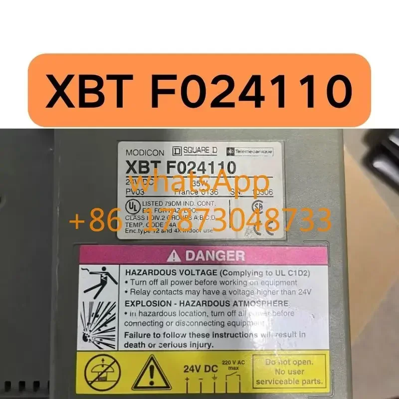 A tela sensível ao toque usada XBT F 024110   testado OK e sua função é intacta