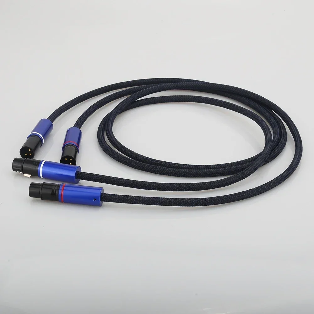 Audiocrast посеребренные сбалансированные XLR аудио соединительные кабели между мужчинами и женщинами Высококачественный Hi-Fi кабель для лампового усилителя CD-плеера