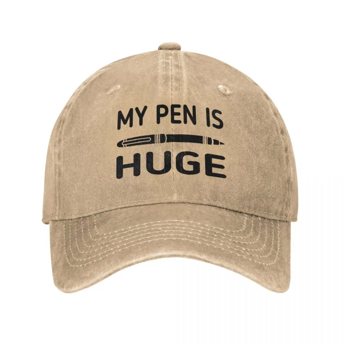 My Pen Is Huge Baseball Caps Vintage Distressed Denim Funny Snapback Cap Unisex Outdoor All Seasons Travel Caps Hat