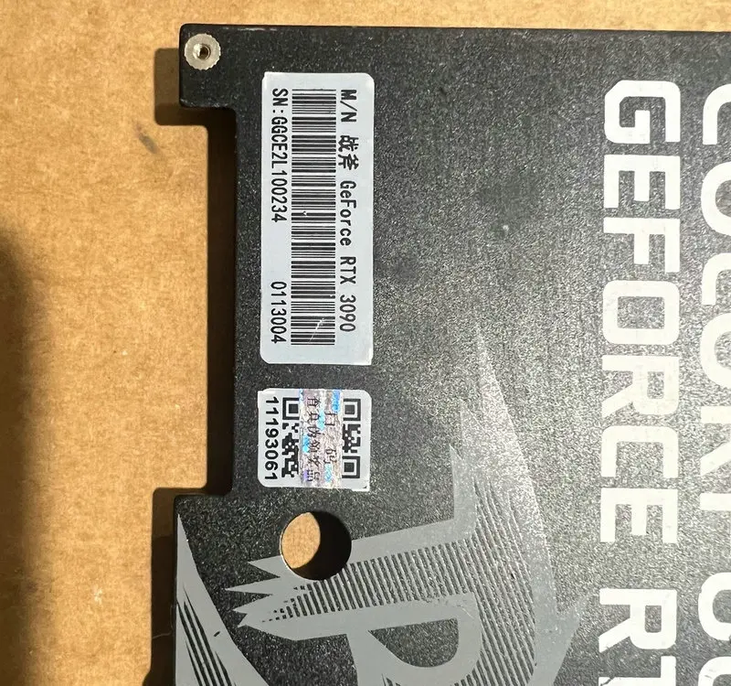 Original Radiator Cooler for Colorful GeForce RTX3090 Graphics Card with Backplate