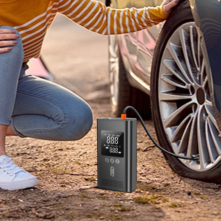 Насос высокого давления, велосипедный насос, портативный воздушный шариковый насос для шин для электрического велосипеда, мотоцикла, автомобиля