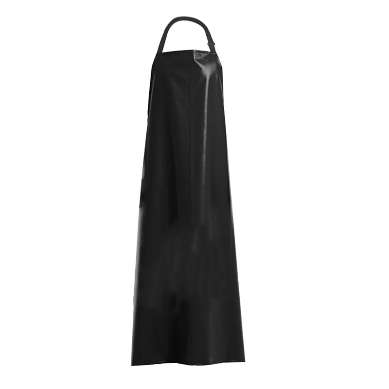 PVC Apron, Extra Long Adjustable Apron Chemical Resistant Waterproof Work Aprons For Garden Kitchen Factory 110*80Cm