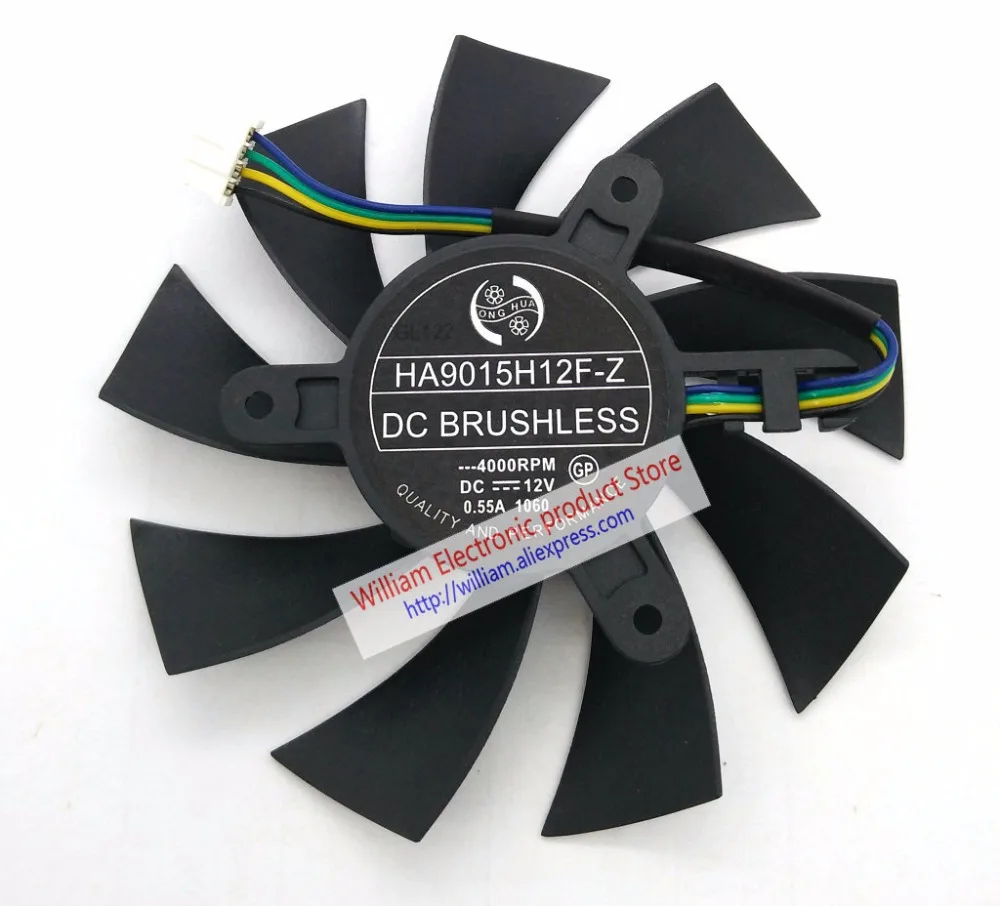 

New Cooling Fan for MSI GTX 1060 OC GTX950 R7 360 2GD5 Video Card HA9015H12F-Z 12V 0.55A 4000RPM