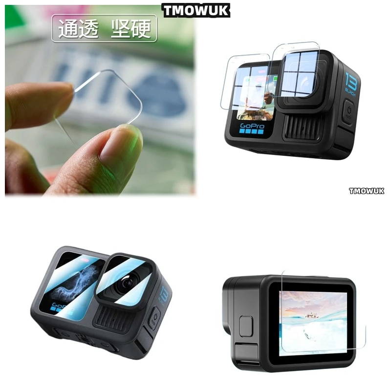 

For GoPro Hero 13 Privacy First Tempered Glass Protector - 9H Anti Scratch Full Front & Back Cover