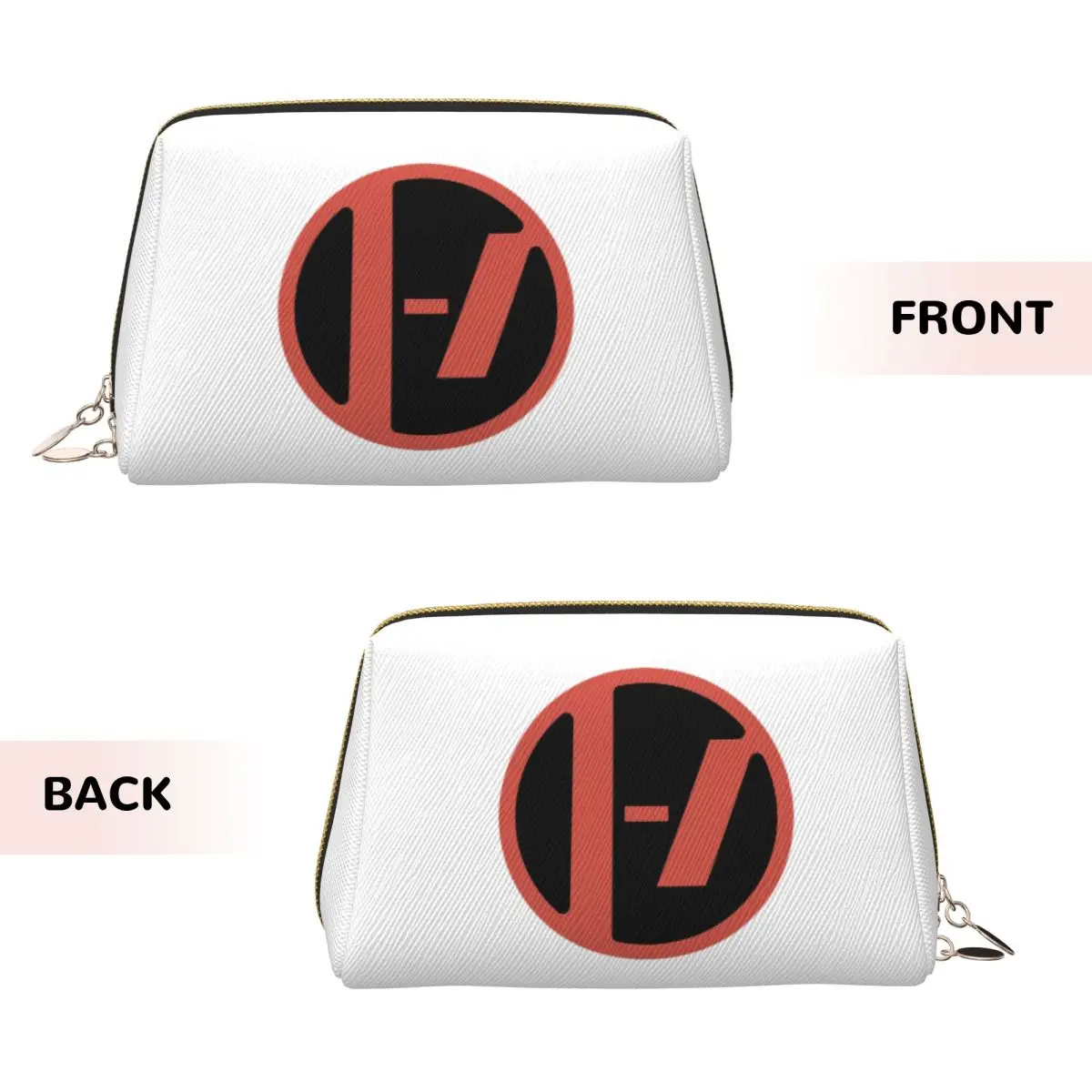 Circle Icon Logo Twenty One Pilots Rock Band Women Cosmetic Bags Travel Makeup Organizer Pouch Toiletry Storage Dopp Kit Case