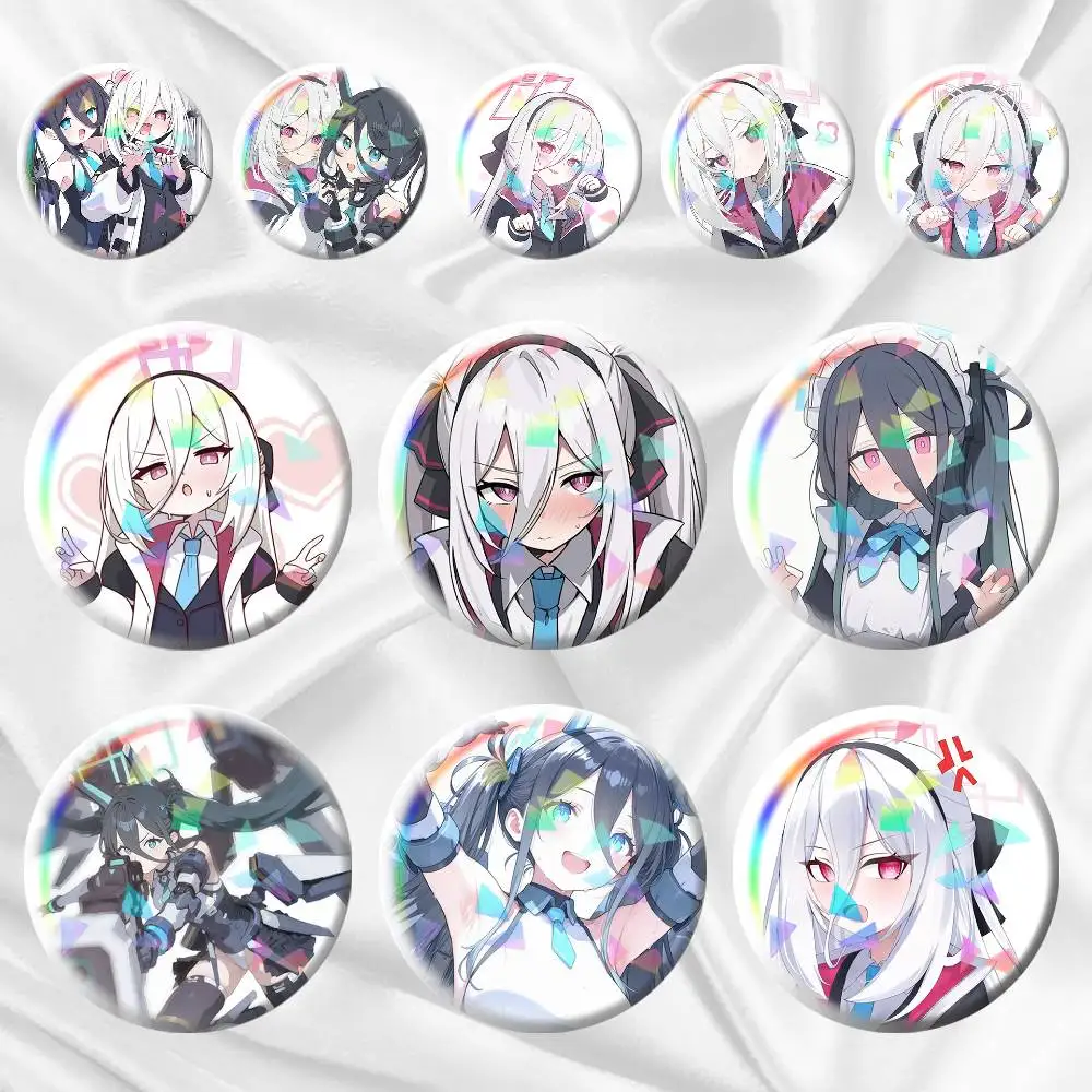 Arisu Kei Blue archive  75mm 44mm 25mm Accessories Toys Badge Brooch Backpack Hat Pins