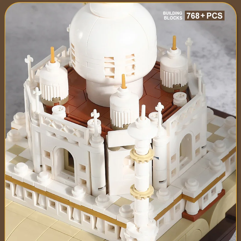 Mj 13012 Taj Mahal Magic Book Diy Speelgoed Bouwstenen Beroemde Architectuur Serie Cadeau Voor Jongens 768Pcs