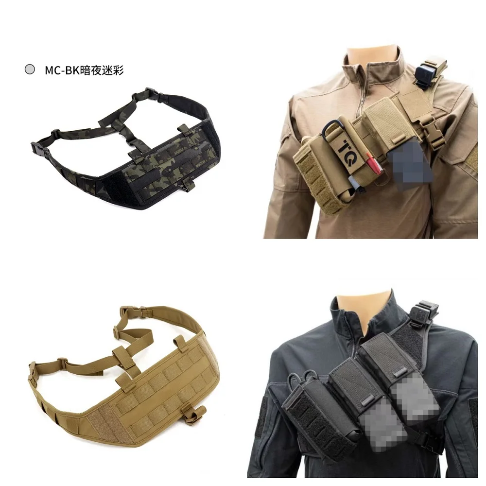 Tactical Cross Molle System Chest Strap Bandoleer Pre-Built Kits Tactics Sports Expansion Equipment Strap