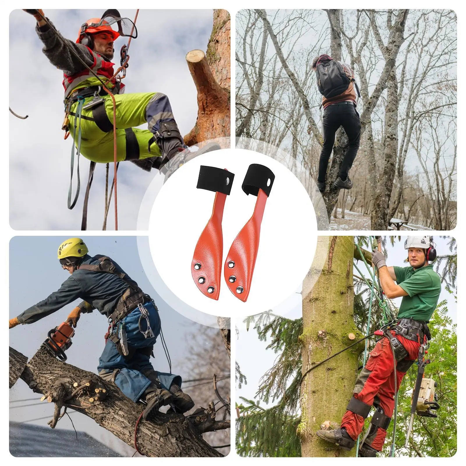 ツリークライミングスパイクカバーツリークライミングスパイクプロテクターカバー安全な柔軟なスポーツ作業アクセサリーハイカー造園業者用