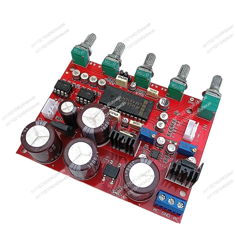 

LM4610N audiophile tone board with OPA2604 dual operational amplifier front amplifier servo power supply