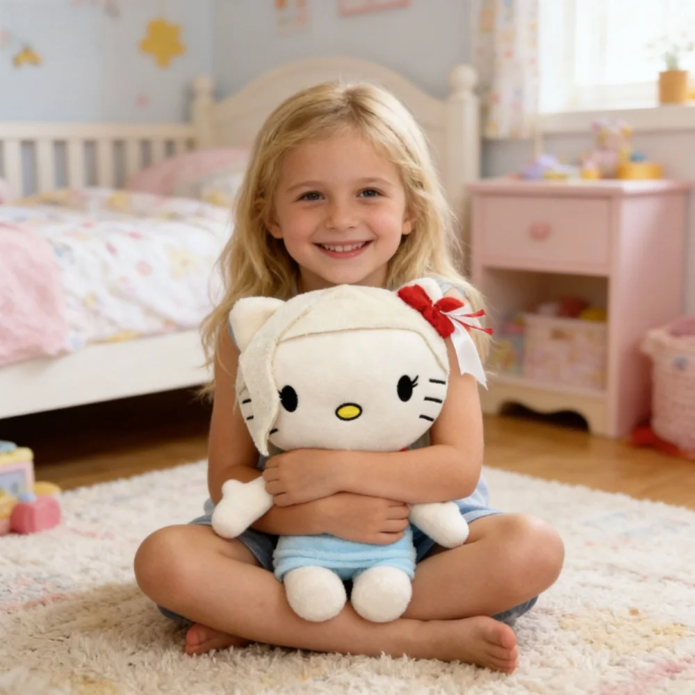 

Плюшевая кукла Hello Kitty в образе Тейлор Свифт, мягкие игрушки, подарки для детей, мальчиков и девочек на день рождения и Рождество