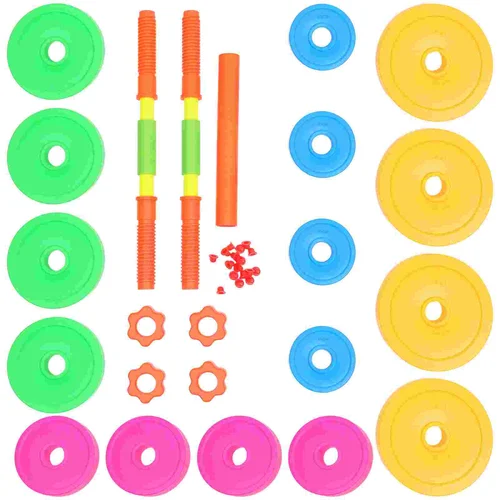 어린이 운동 장비, 어린이 덤벨 장난감, 조절 가능한 작은 무게, 여성 운동 도구, 플라스틱