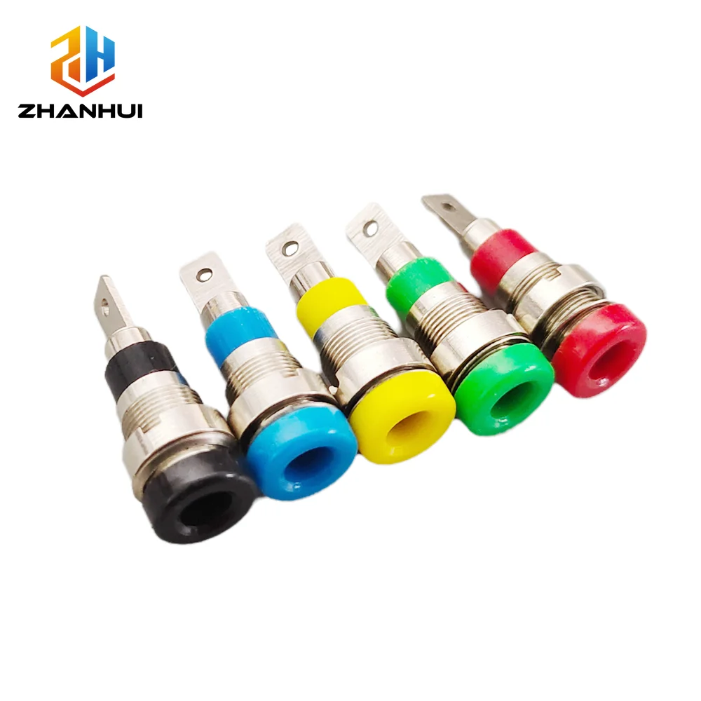 5/10Pcs Mini 4mm Banana Socket Panel Mount Female Jack Test Probe Connector for Electrical Wiring & Testing