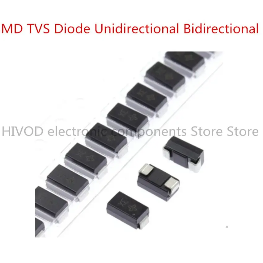 

50PCS/piece SMD TVS Diode Unidirectional SMBJ120A SMBJ130A SMBJ150A SMBJ160A SMBJ180A SMBJ200A SMBJ220A SMBJ250A SMBJ300A