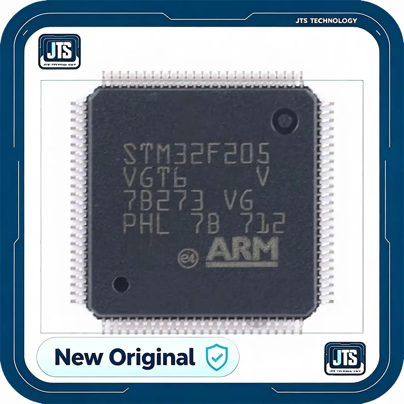 (100%Original & New)STM32F205VGT6 IC MCU 32BIT 1MB FLASH 100LQFP Electronic Components STM32F205VGT6