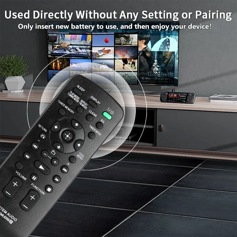 RM-AMU009 For Sony Remote Control Compatible With Sony Audio System CMT-BX20I CMT-CX4IP CMT-BX70DBI CMT-FX300I CMT-HX35R CMT-HX5