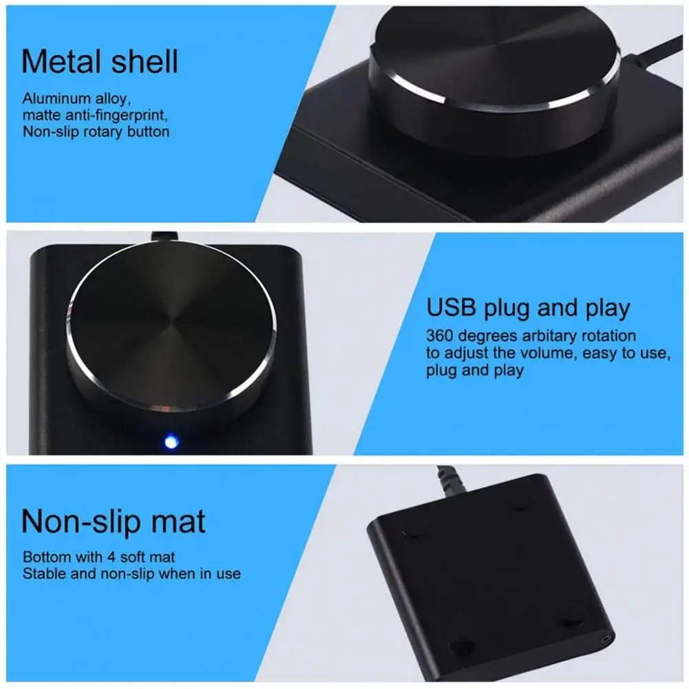 Usb Volume Control Knob Usb Volume Controller Knob Digital Speaker Adjuster Pc Laptop Audio Volume Control for Windows Mac Os
