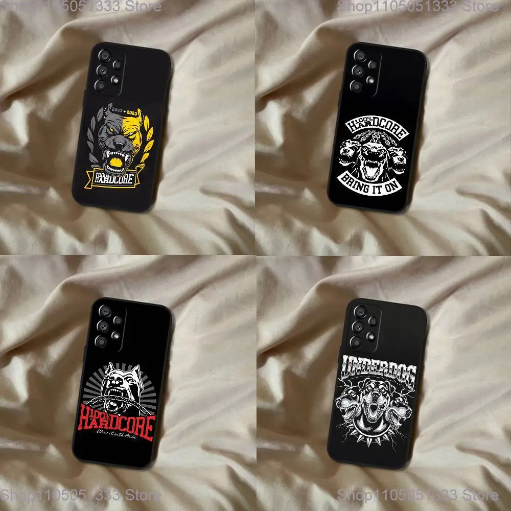 

Bone Gabber 100 Hardcore Dog Phone Case For Samsung Galaxy A20,A21s,A22,A31,A32,A52,A53,A72,73,A80 Soft Black Cover