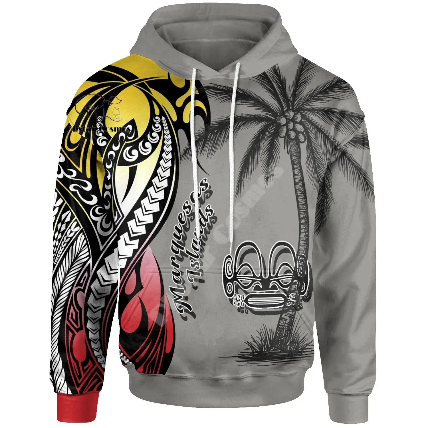 

NewFashion French Polynesia Country Flag Culture Marquesas Islands Tribal Tattoo Retro 3DPrint Harajuku Casual Hoodies Jacket X8