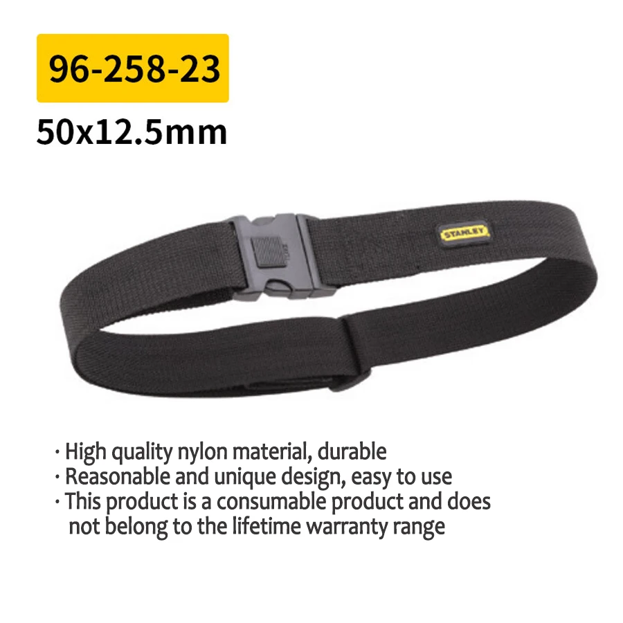 Stanley 96-258-23 Toolkit Belt with Quick Release Buckle Heavy Duty Detachable & Adjustable Utility Belt Tool Bag Belt