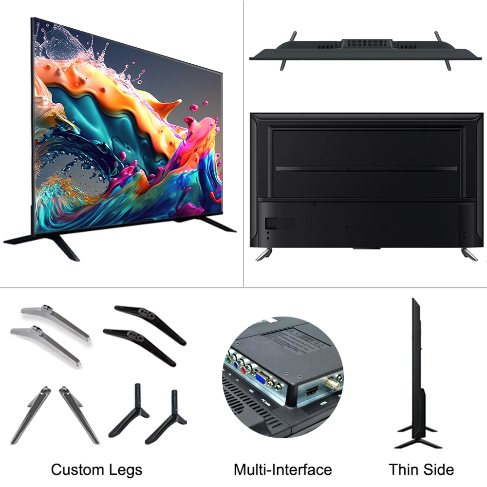 4K Android Smart TV 32/40/43/50/55/65/75/85 Inch WiFi  LED Television