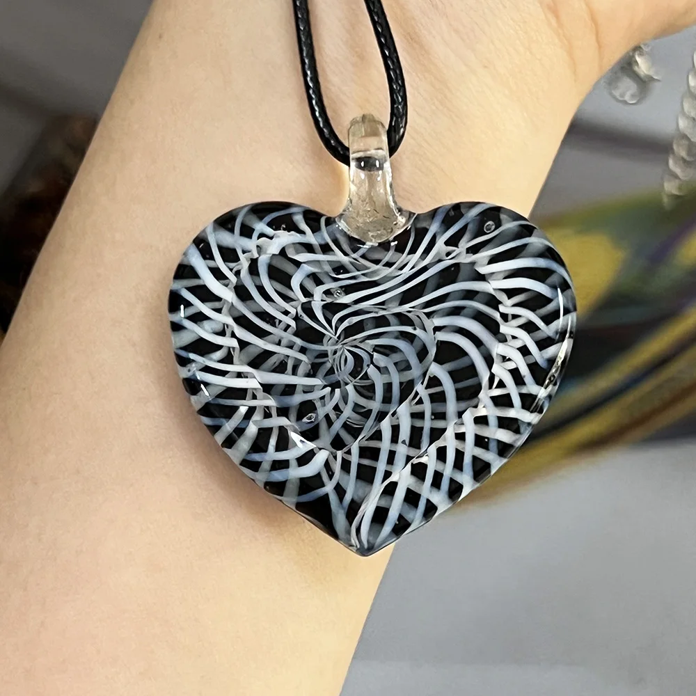 1PCS Glass Muran Pendant Sweater Necklace For Woman Jewelry Crystal Christmas Blue Chinese Style Clearance Sale Cheap Items Gift