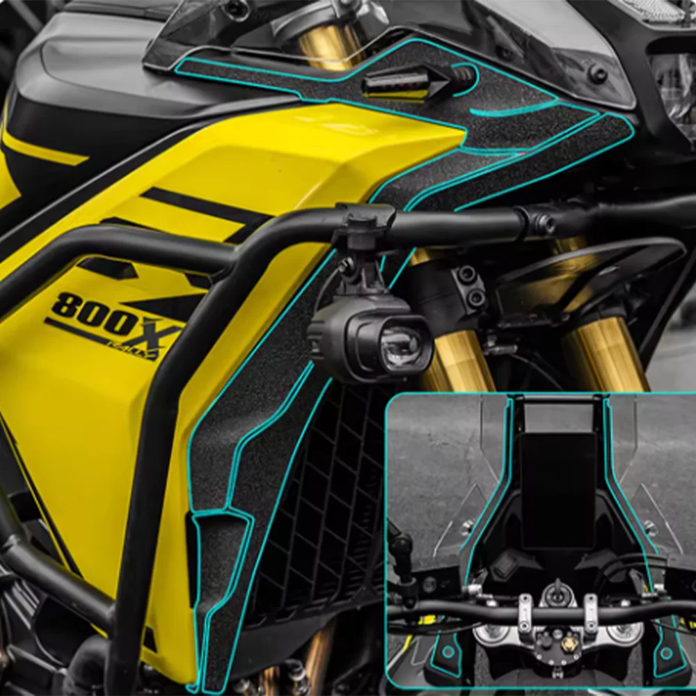 

Комплект защитных наклеек для Voge DS800X Rally DS 800 X Rally 2024-2026: матовые наклейки для защиты кузова от царапин