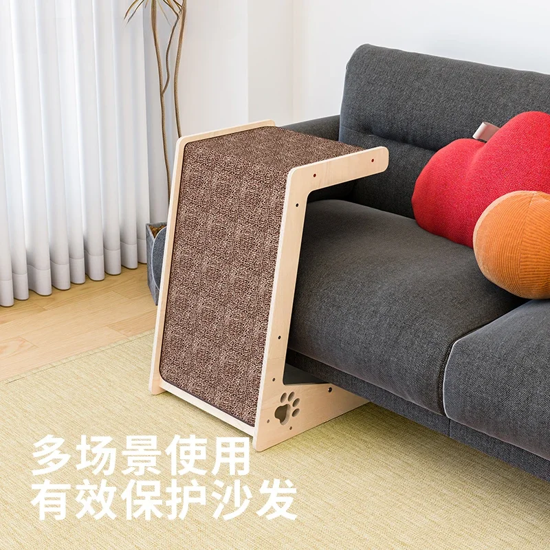 The product can be customized. The cat scratching board and cat climbing frame are integrated and wear-resistant.