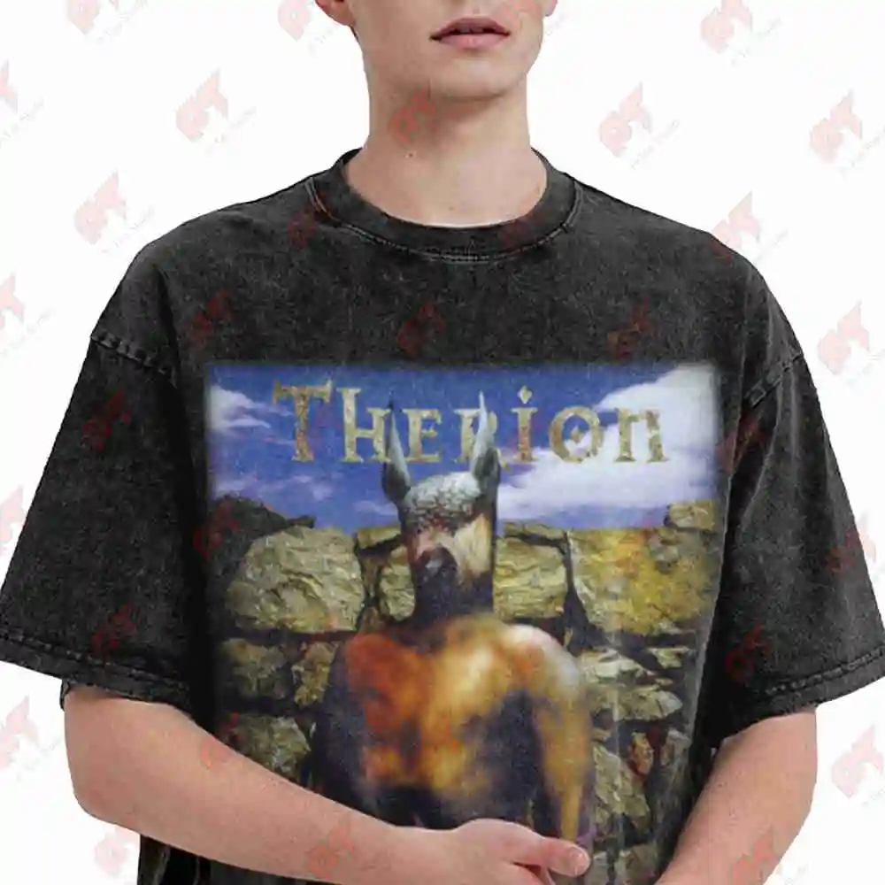 Therion Theli Vintage Washed Tee Pure Cotton T-Shirt