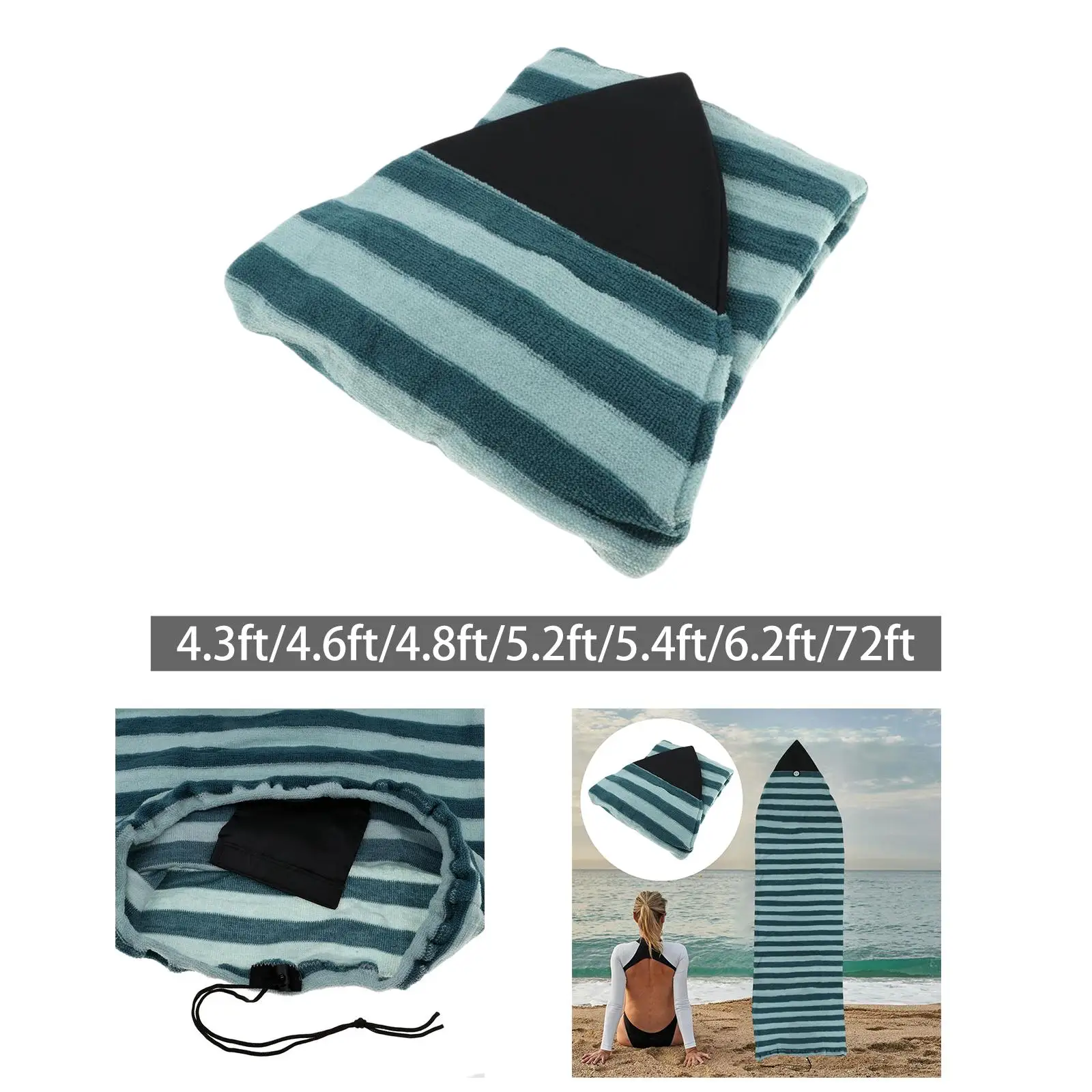 

Surfing Board Surf Bag for Travel Beach Outing Lightweight Stretchy Sleeve