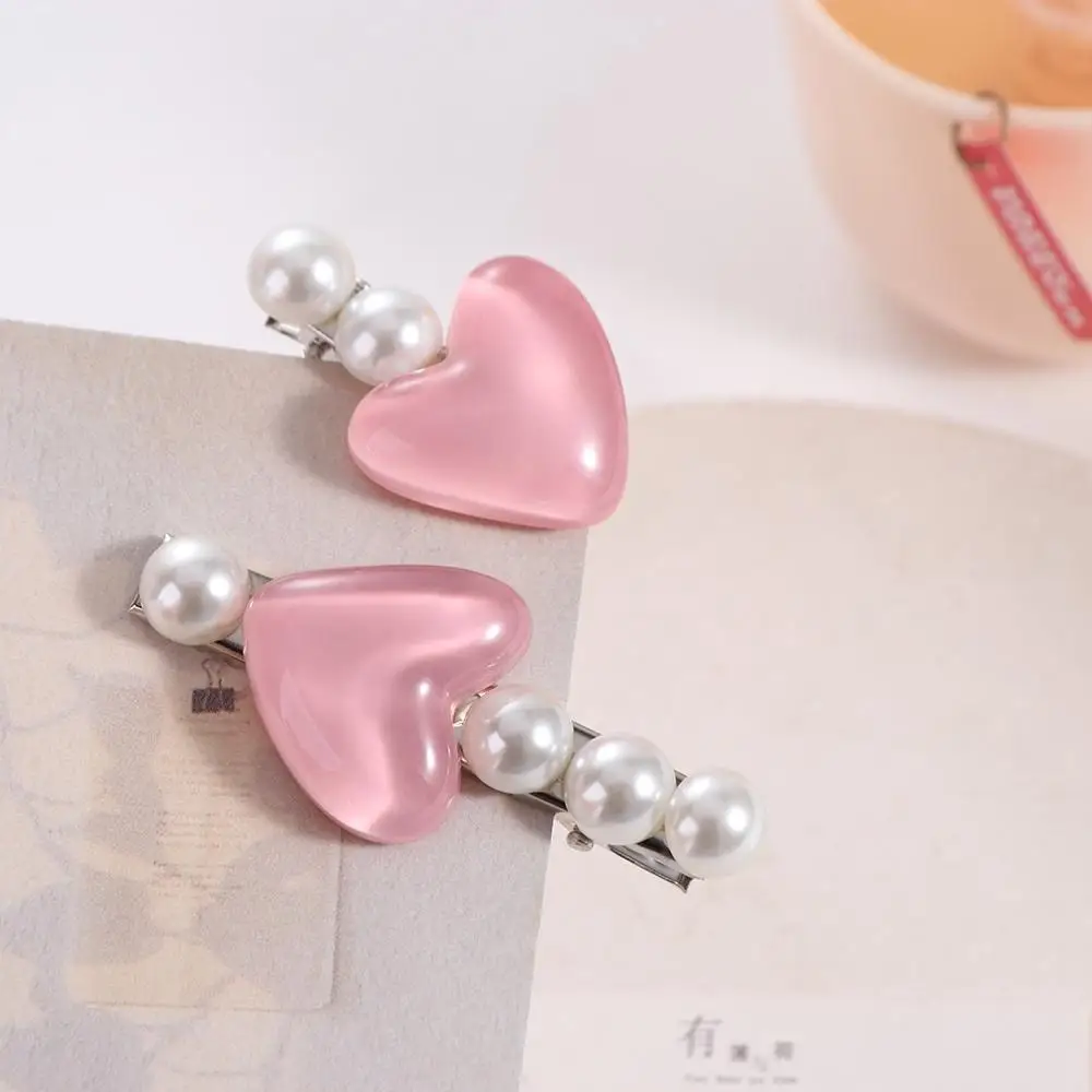 Lovely Hair Accessories Lovely Hairpin Pink Heart Cute Hair Clip Hair Ornaments Hair Clip Sweet Barrettes Women