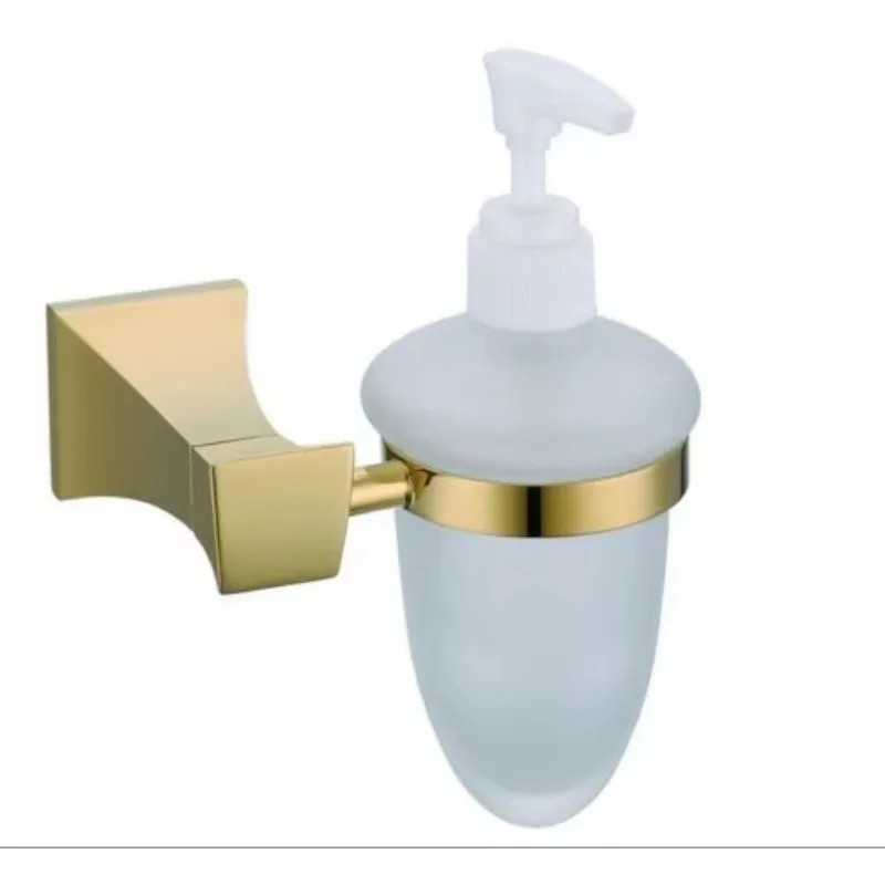 Set aksesori kamar mandi kuningan emas 5 buah