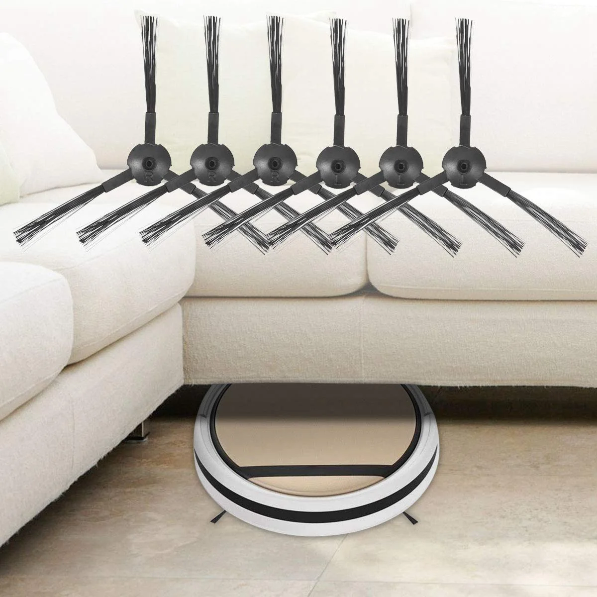 Replacement Accessories Kit for ILIFE V3 V3S V5 V5S V5S Pro Robot Vacuum Cleaner Filter Pro Robot Vacuum Cleaner Filters Side