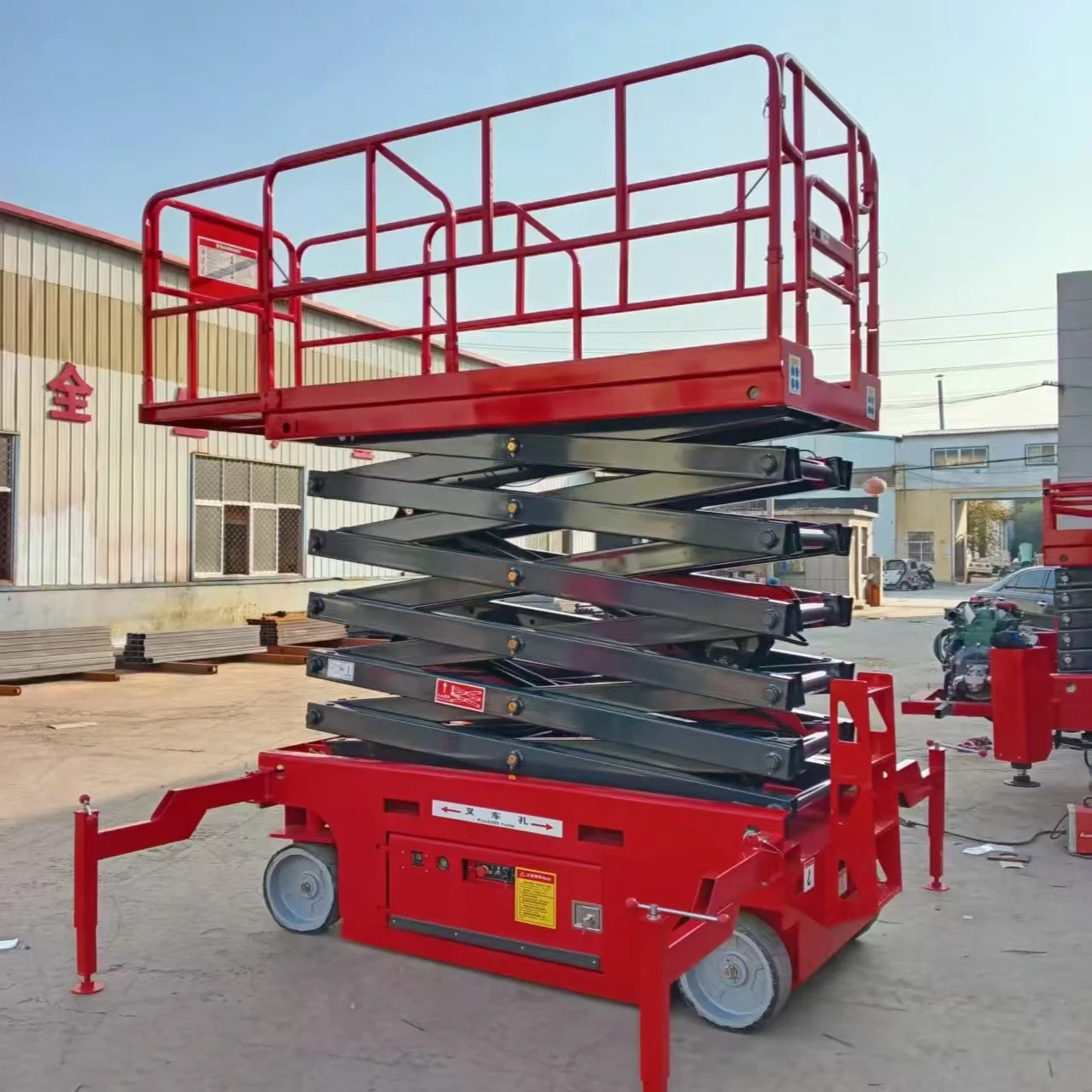 Mobile Scissor-type Lifting Machine Electric Hydraulic Mobile Work Platform Explosion-proof Self-propelled Lifting Vehicle