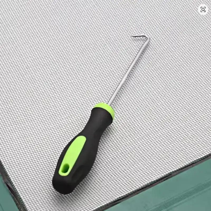 1 gancho metálico en forma de U de alta resistencia para herramienta de aflojamiento de césped, perfecto para desmalezar y remover la tierra, con una estructura robusta.