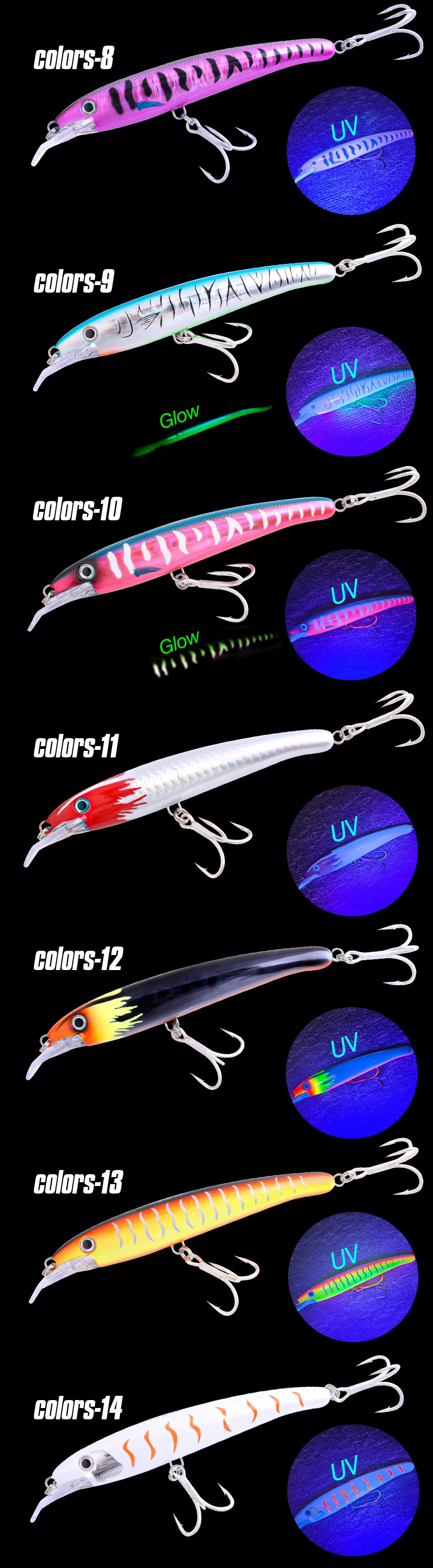 FJORD Gebogener Mund Topwater Angelköder Minnow 160F 33g Salzwasser Süßwasser Gefälschter Köder Rasseln Thunfisch Wobbler Künstlicher Köder – Detail 8