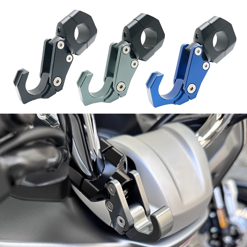 Motorcycle Handlebar Storage Hook Scooter Luggage Bag Hanger Helmet Claw Hook Moto Storage Bag Aluminum Holder For BMW For Honda