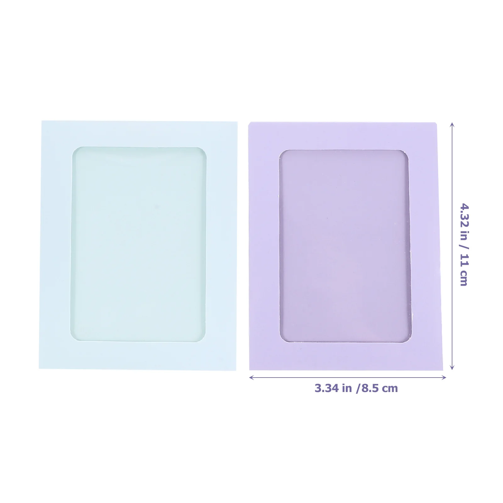 

50Pcs Colorful Paper Card Envelopes Transparent Sleeves for Baseball Basketball Volleyball Game Trading Display and Photo Cards