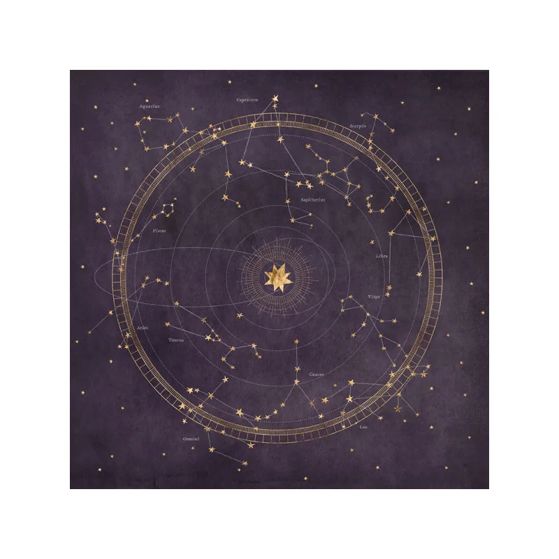 Starry Constellation Tarot Card Altar Cloth Divination Mat Astrology Festival Meditation Spiritual Ceremony Decoration